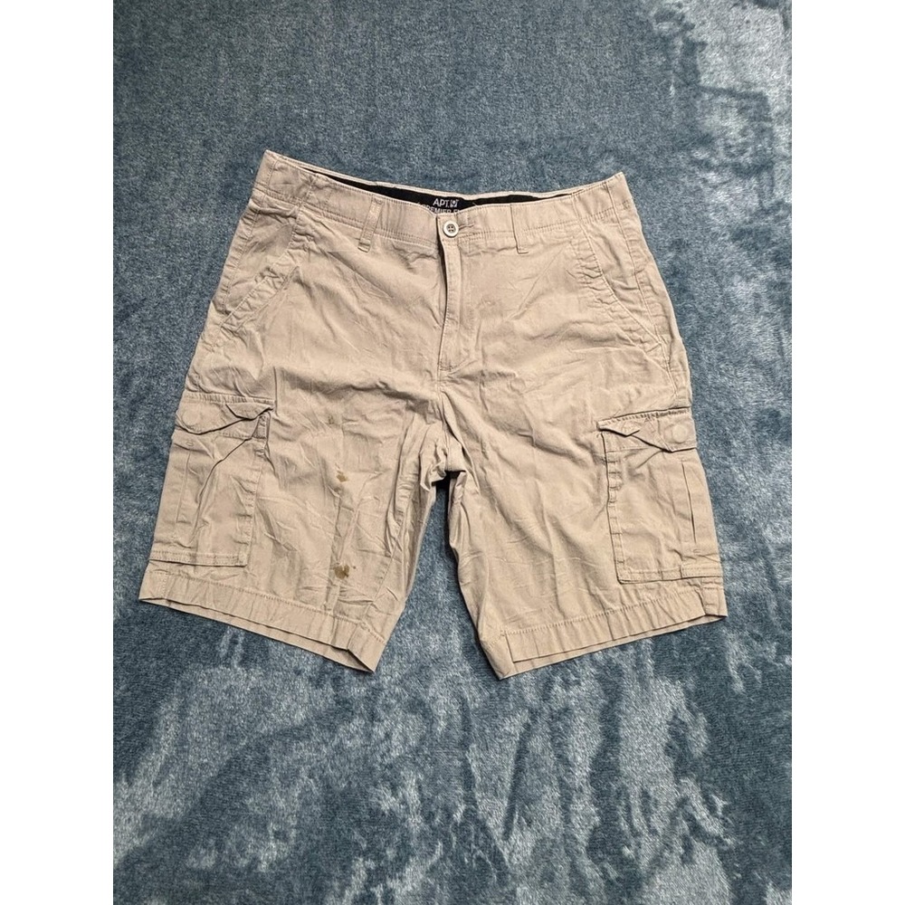 Apt. 9 Men's Premier Flex Cargo Shorts Size 34 Tan - Stains